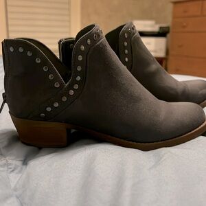 Clarks blue suede Ankle Boots